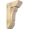 Ekena Millwork Olympic Slat Rough Sawn Bracket w/ Offset Brace, Douglas Fir, 8"W x 18"D x 30"H BKT0806X18X30OLY06RDF - alternate 1